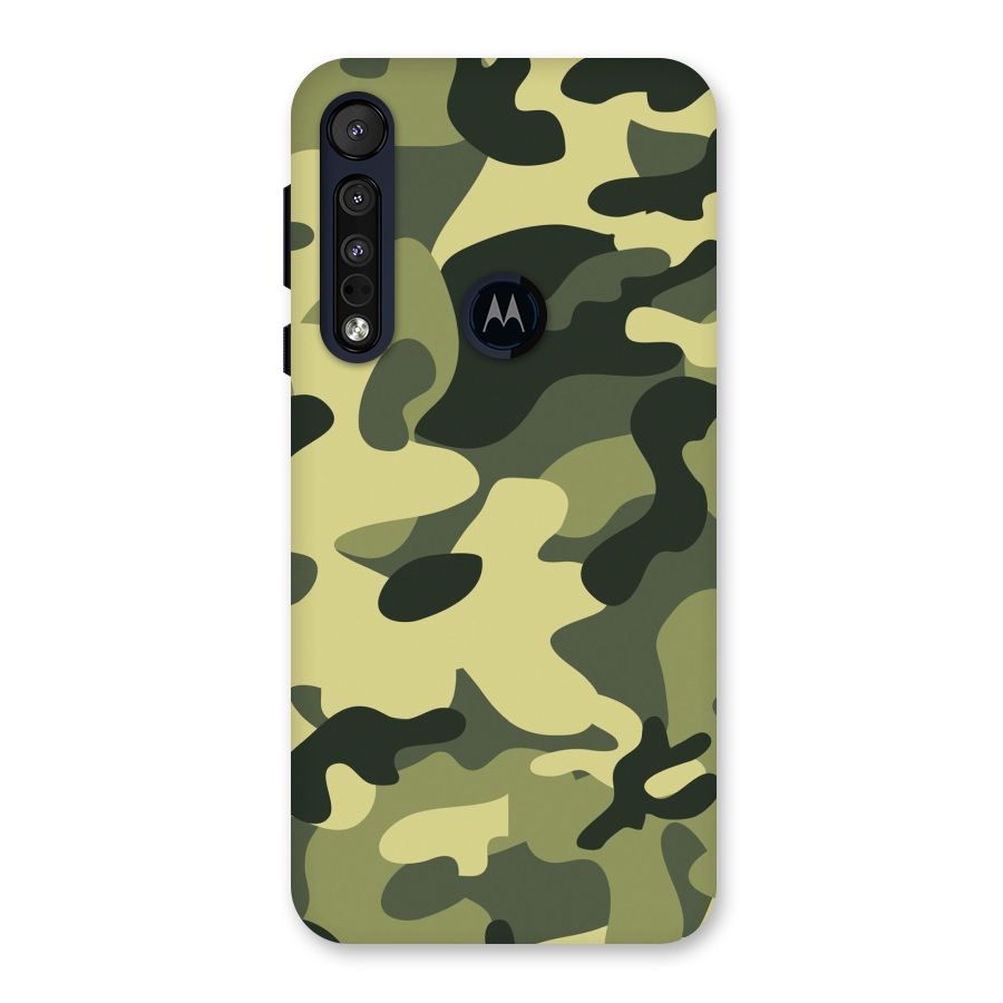 Green Military Pattern Back Case for Motorola One Macro