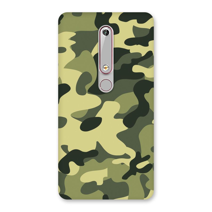 Green Military Pattern Back Case for Nokia 6.1