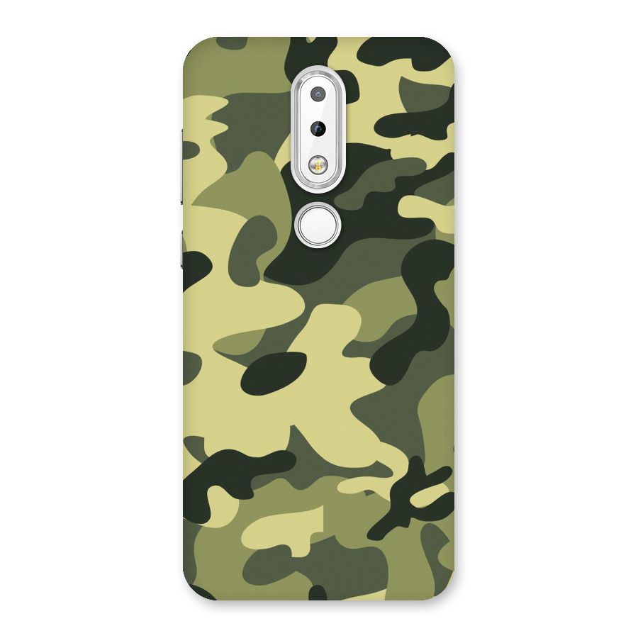 Green Military Pattern Back Case for Nokia 6.1 Plus