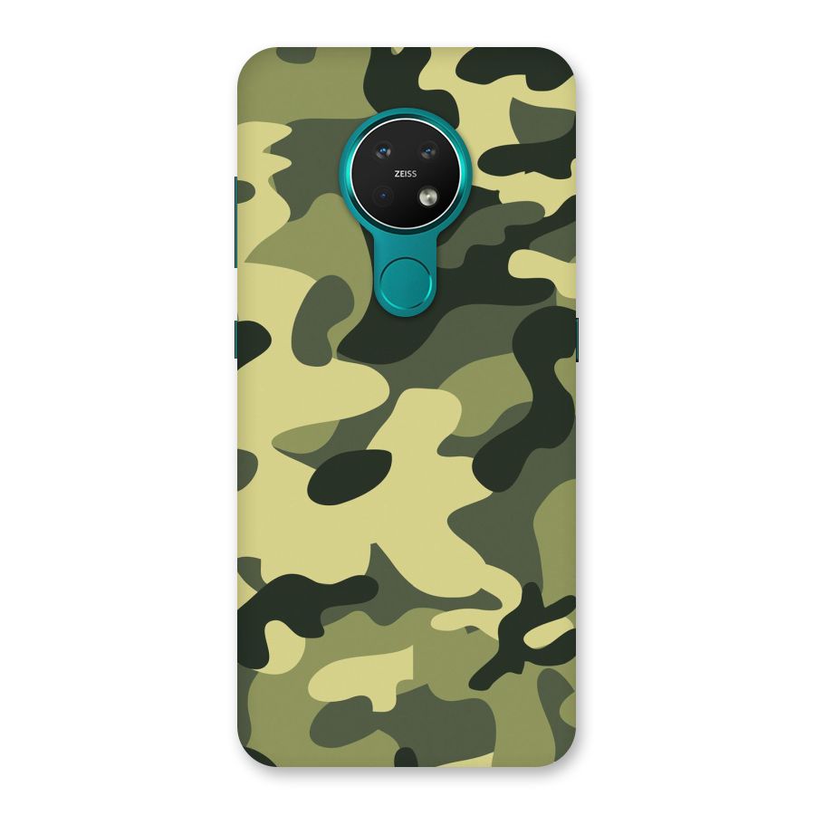 Green Military Pattern Back Case for Nokia 7.2