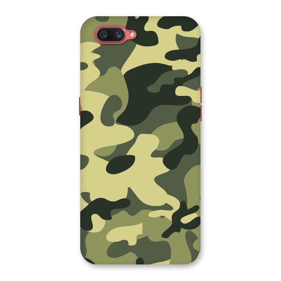 Green Military Pattern Back Case for Oppo A3s
