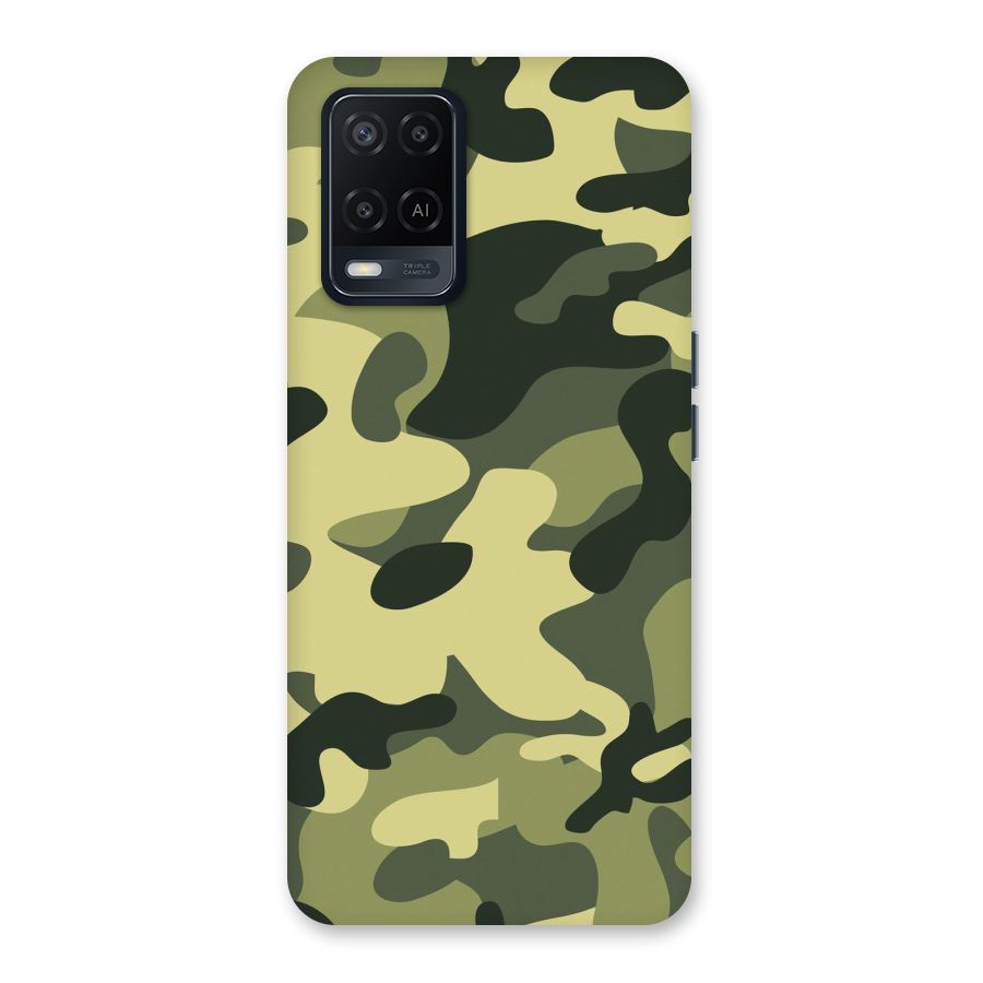 Green Military Pattern Back Case for Oppo A54