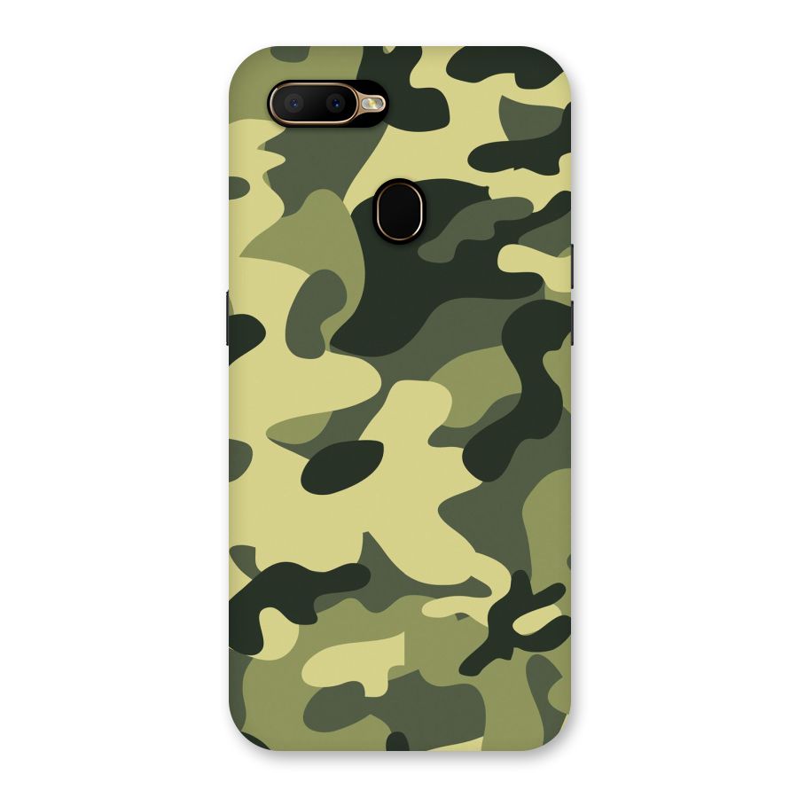 Green Military Pattern Back Case for Oppo A5s