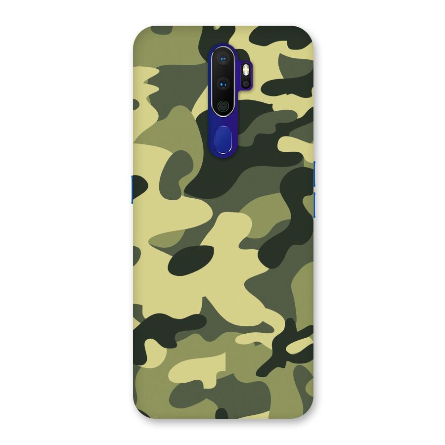 Green Military Pattern Back Case for Oppo A9 (2020)