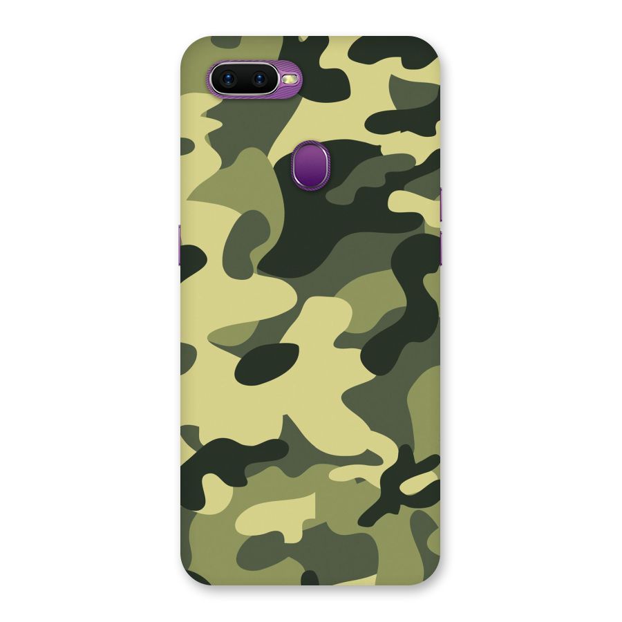 Green Military Pattern Back Case for Oppo F9