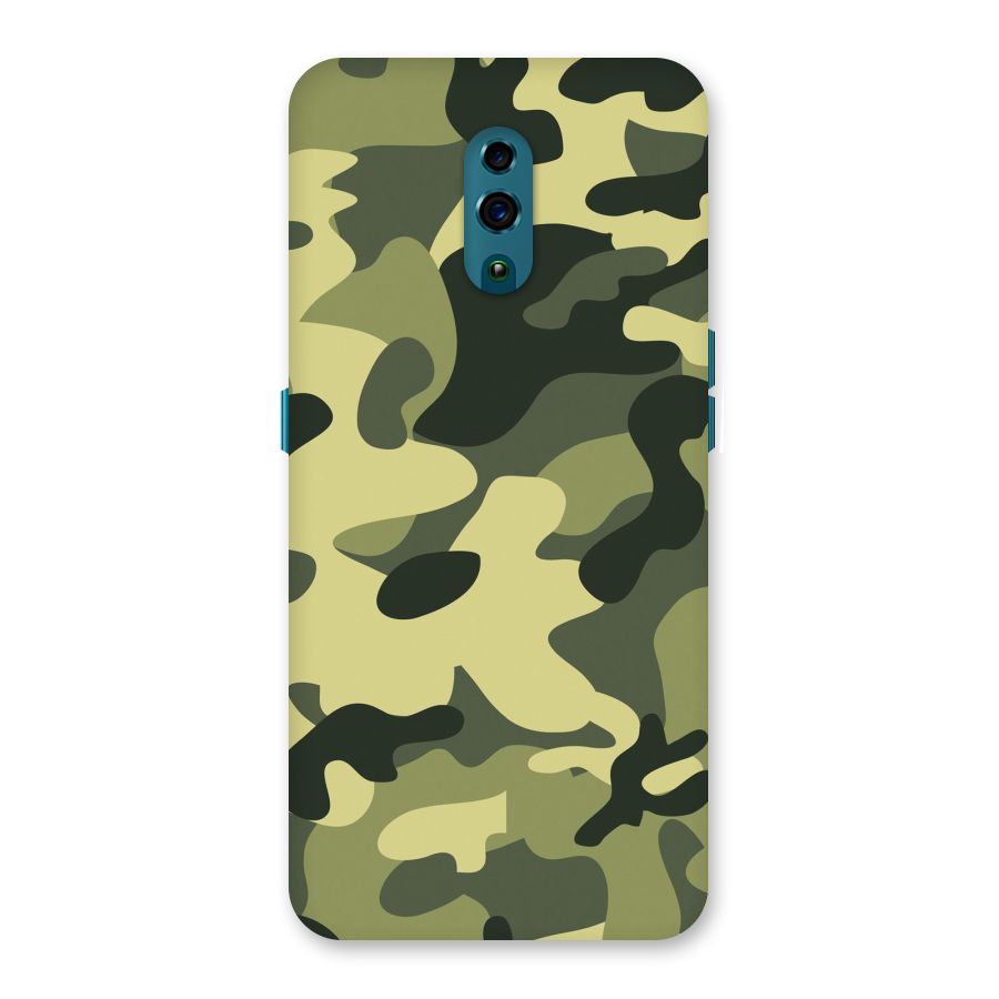 Green Military Pattern Back Case for Oppo Reno