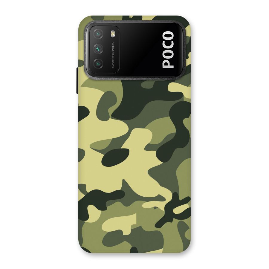 Green Military Pattern Back Case for Poco M3