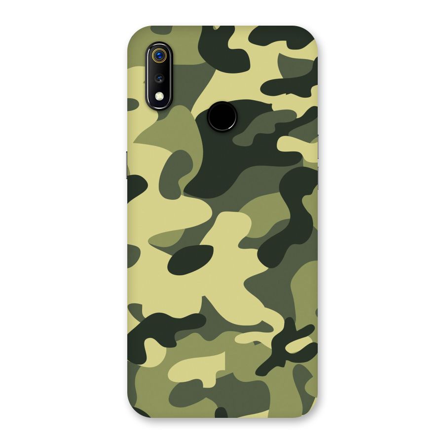 Green Military Pattern Back Case for Realme 3