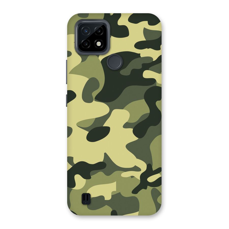 Green Military Pattern Back Case for Realme C21