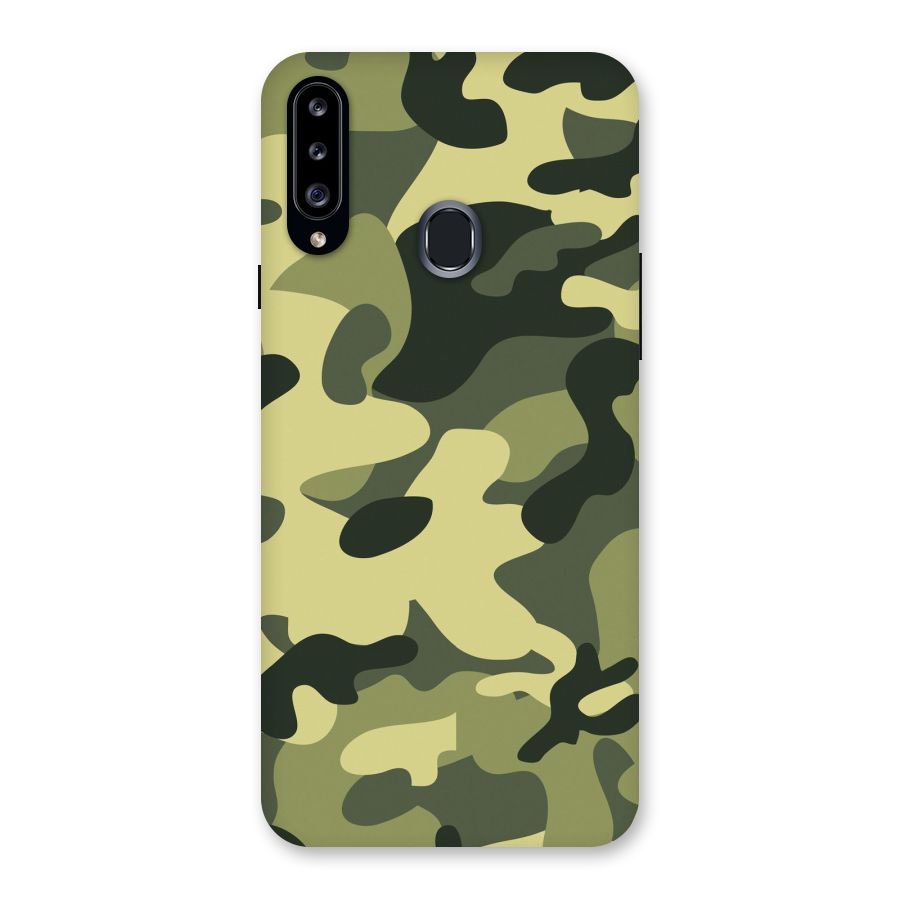 Green Military Pattern Back Case for Samsung Galaxy A20s