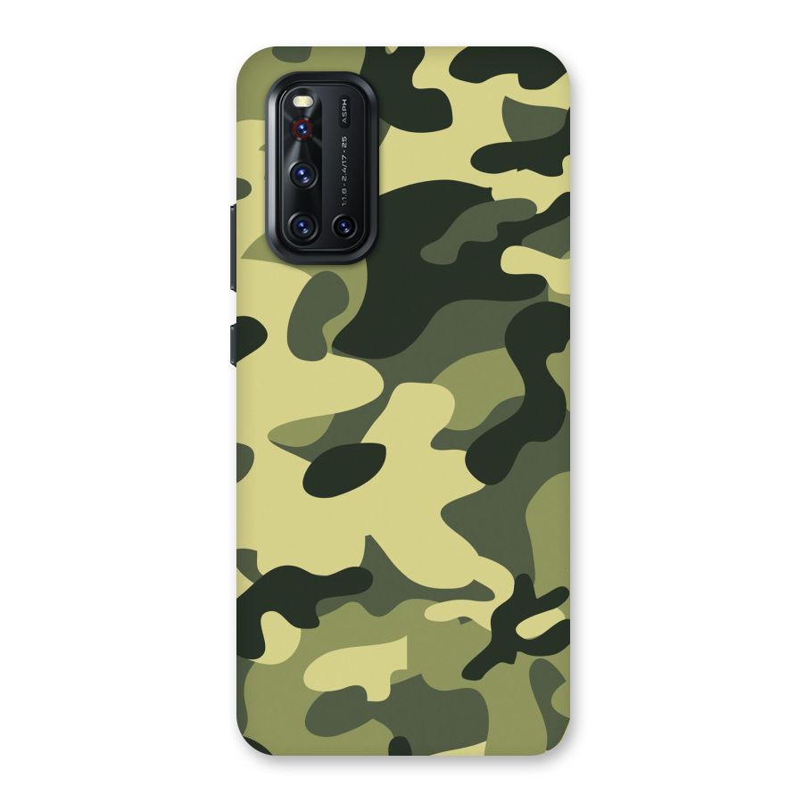 Green Military Pattern Back Case for Vivo V19