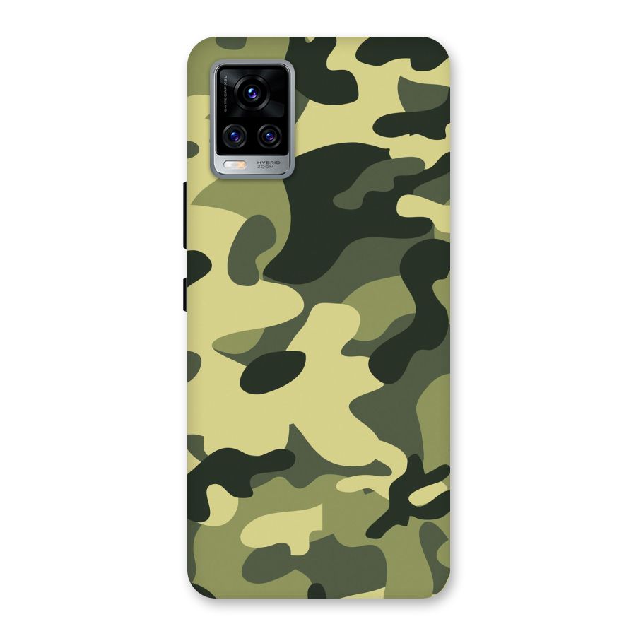 Green Military Pattern Back Case for Vivo V20 Pro