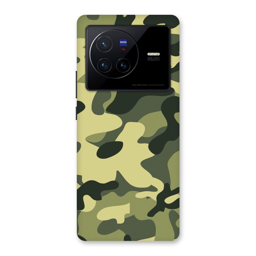 Green Military Pattern Back Case for Vivo X80