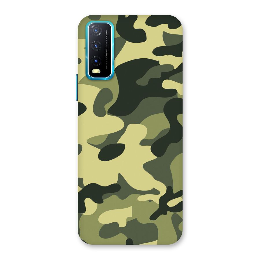 Green Military Pattern Back Case for Vivo Y20G