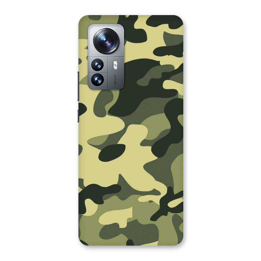Green Military Pattern Back Case for Xiaomi 12 Pro