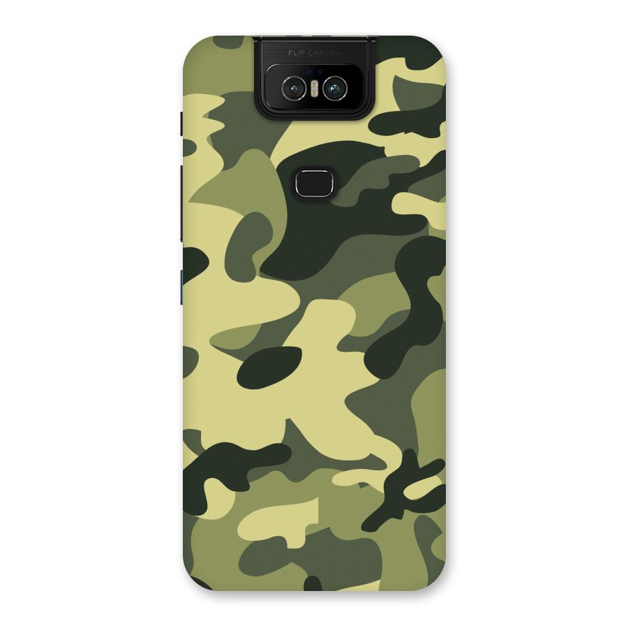 Green Military Pattern Back Case for Zenfone 6z