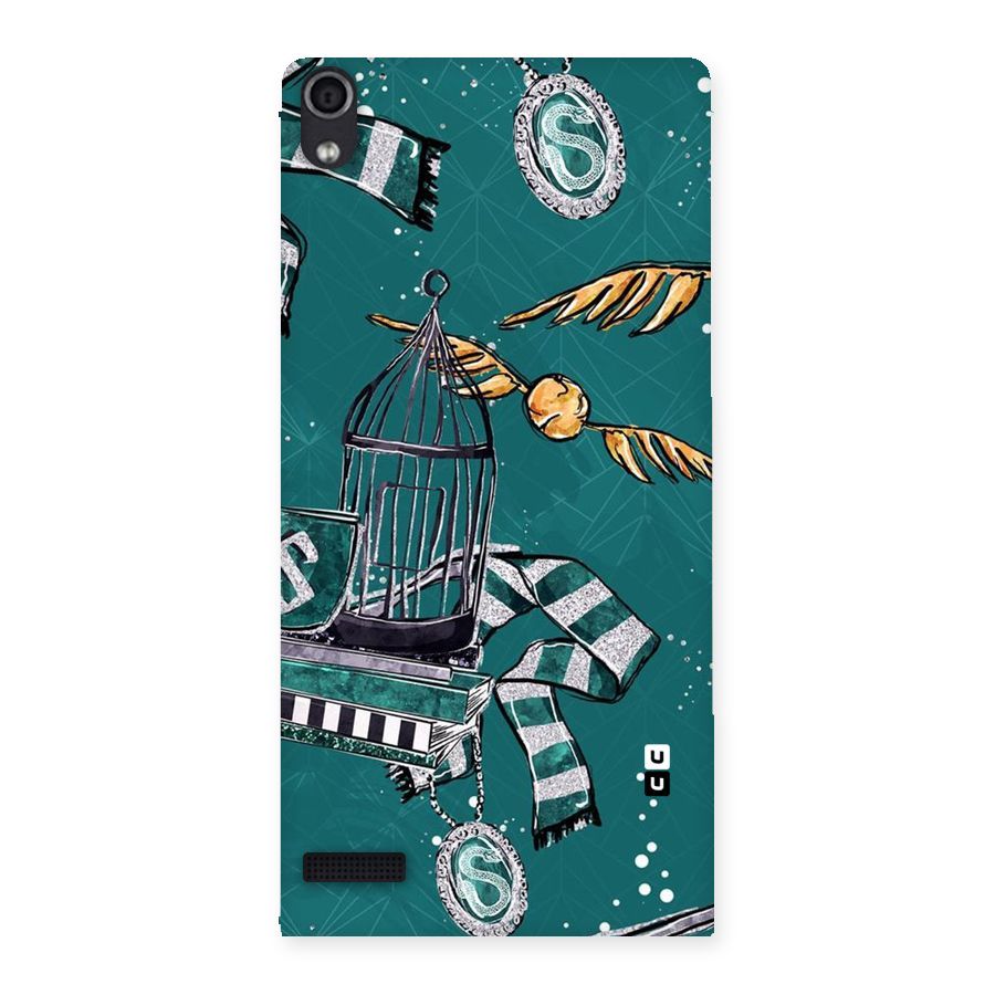 Green Scarf Back Case for Ascend P6