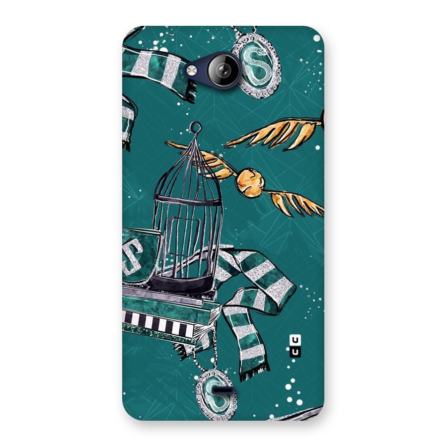 Green Scarf Back Case for Canvas Play Q355