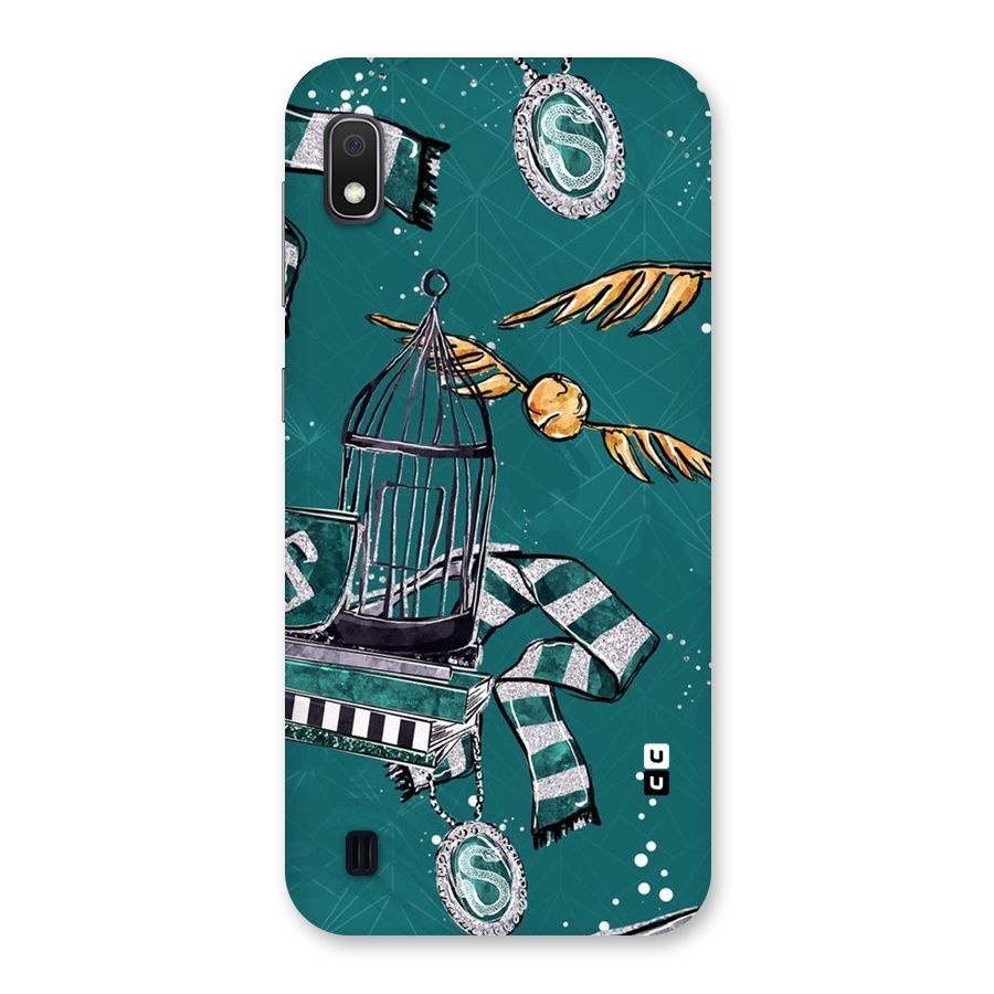 Green Scarf Back Case for Galaxy A10