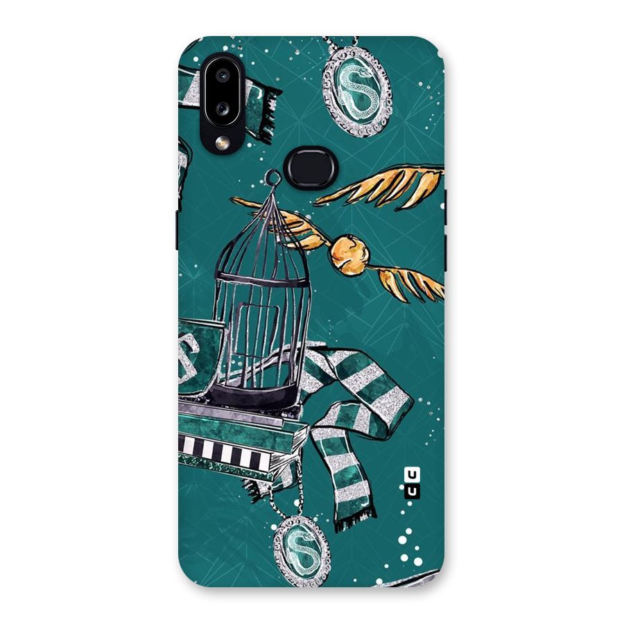 Green Scarf Back Case for Galaxy A10s