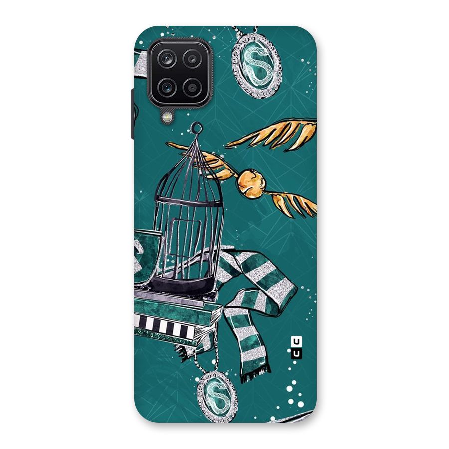 Green Scarf Back Case for Galaxy A12