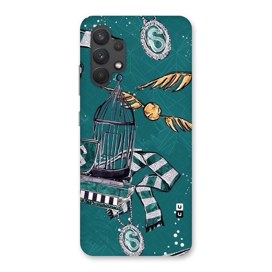 Green Scarf Back Case for Galaxy A32
