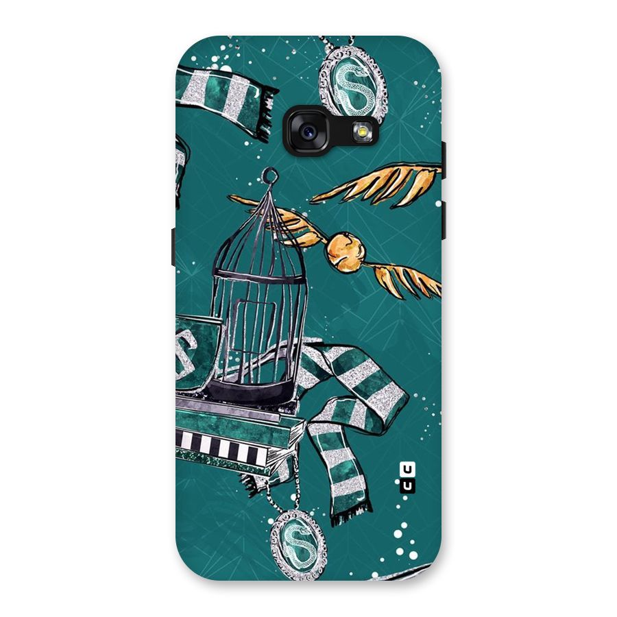 Green Scarf Back Case for Galaxy A3 (2017)