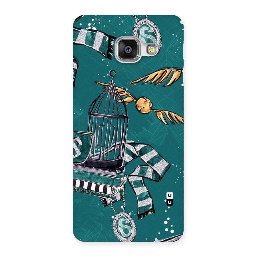 Green Scarf Back Case for Galaxy A3 2016