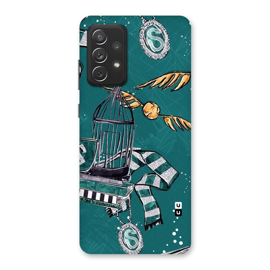 Green Scarf Back Case for Galaxy A72