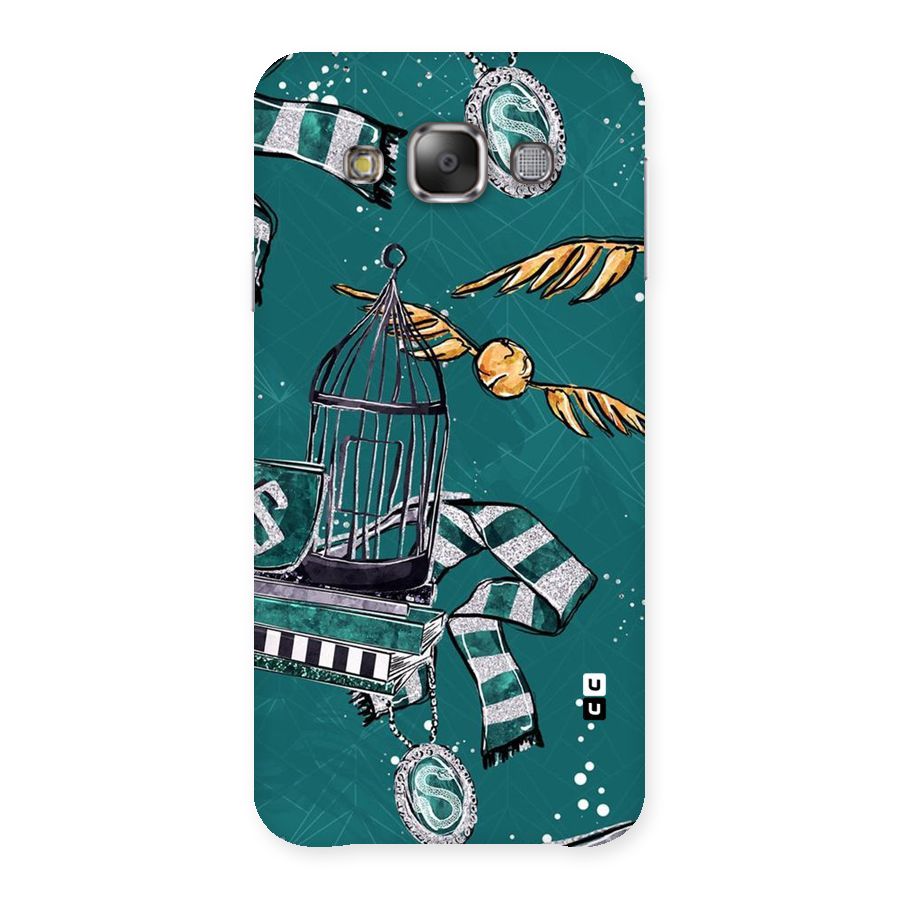 Green Scarf Back Case for Galaxy E7