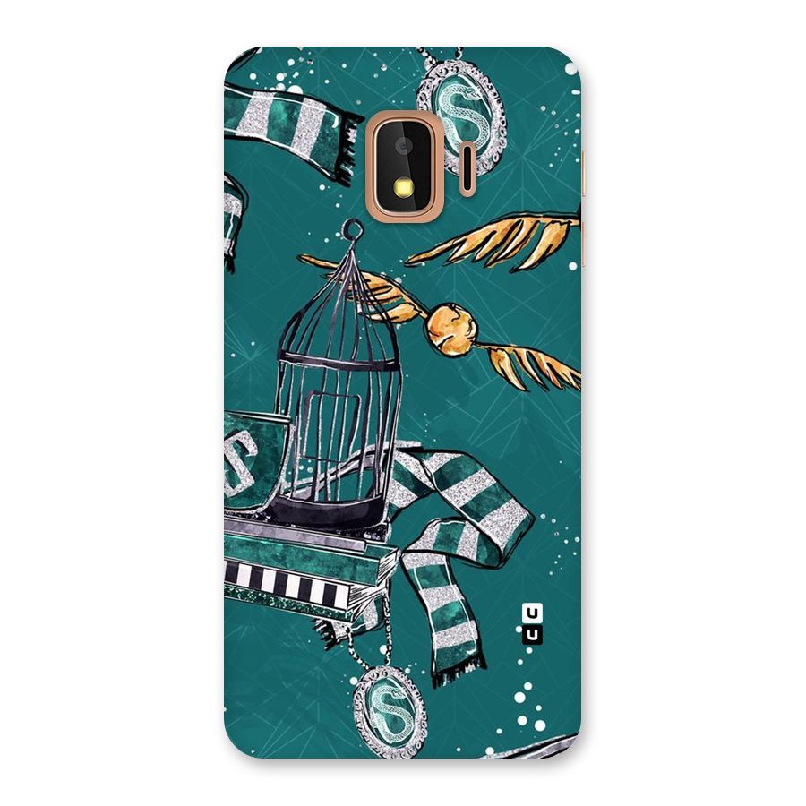 Green Scarf Back Case for Galaxy J2 Core