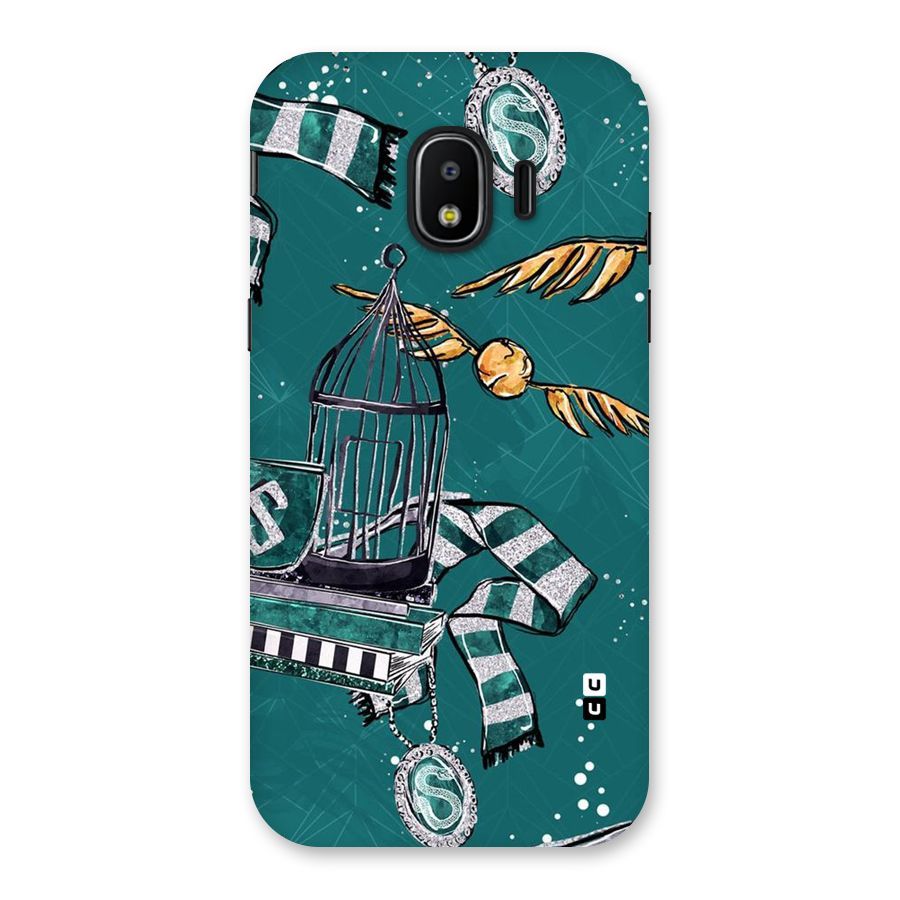 Green Scarf Back Case for Galaxy J2 Pro 2018