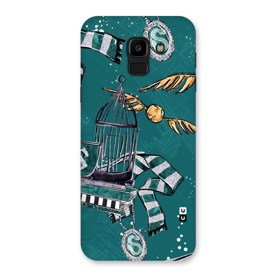 Green Scarf Back Case for Galaxy J6