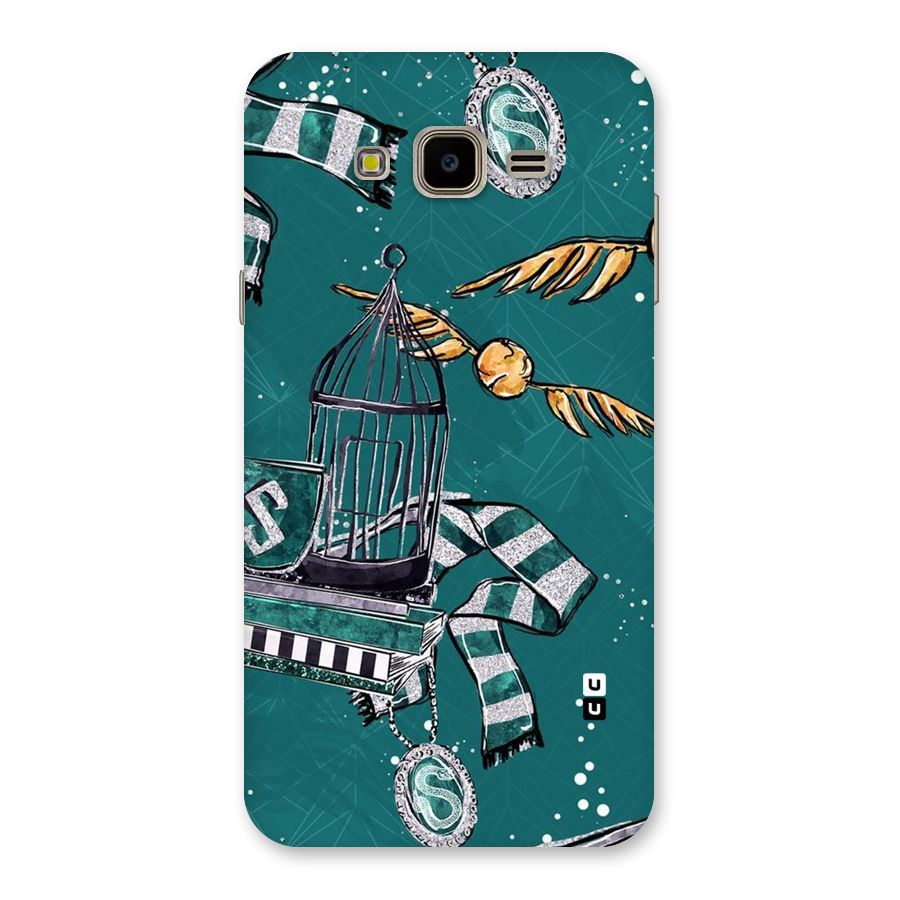 Green Scarf Back Case for Galaxy J7 Nxt