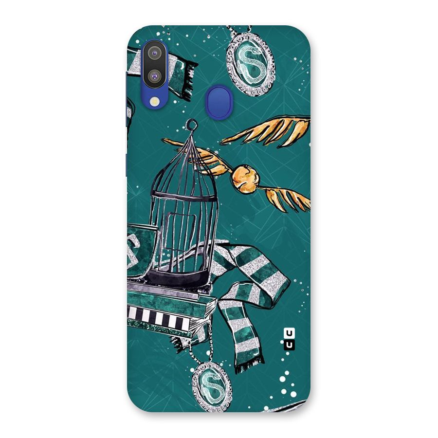 Green Scarf Back Case for Galaxy M20