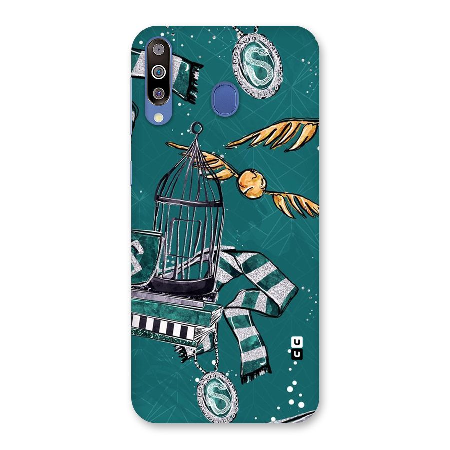 Green Scarf Back Case for Galaxy M30