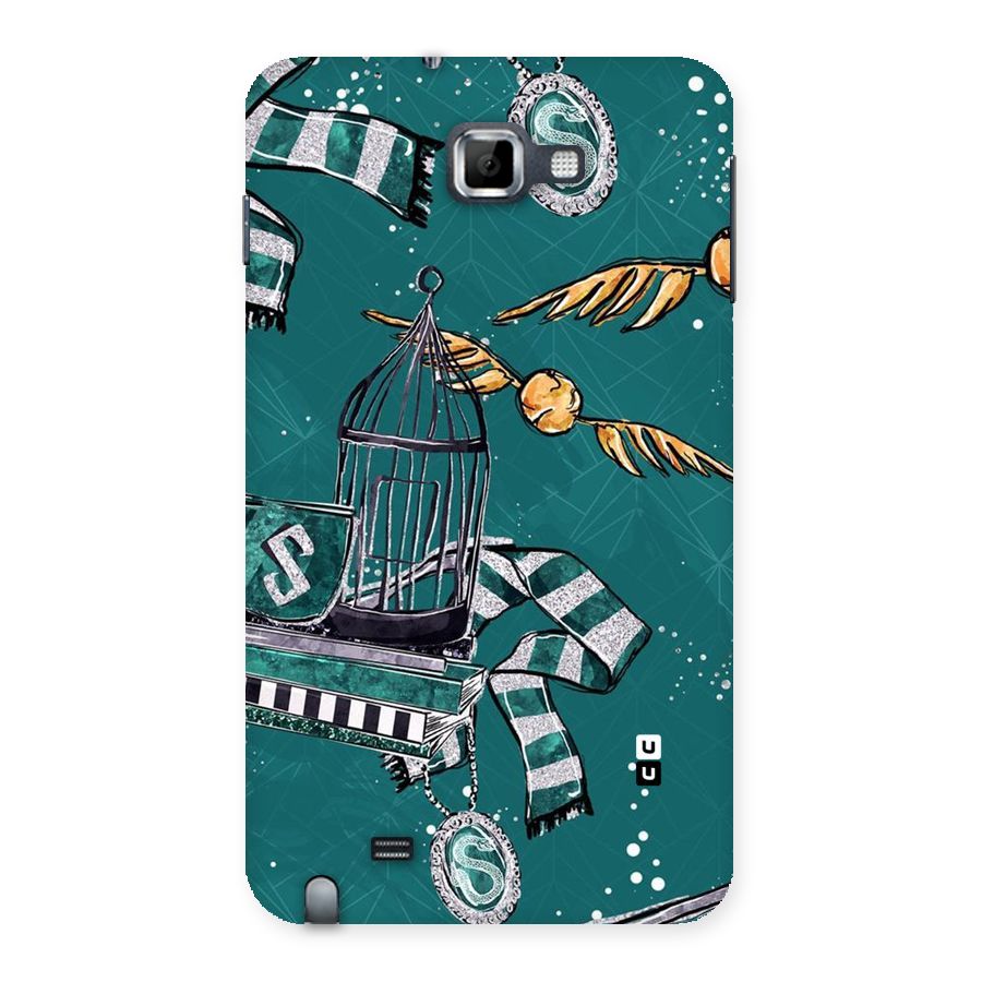 Green Scarf Back Case for Galaxy Note