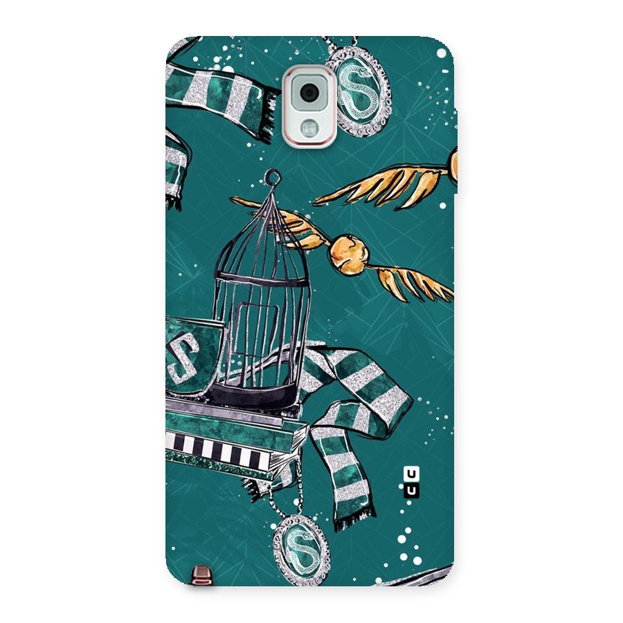 Green Scarf Back Case for Galaxy Note 3