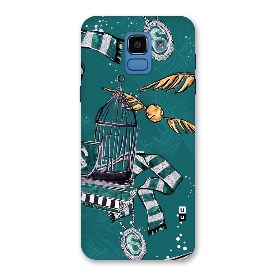 Green Scarf Back Case for Galaxy On6
