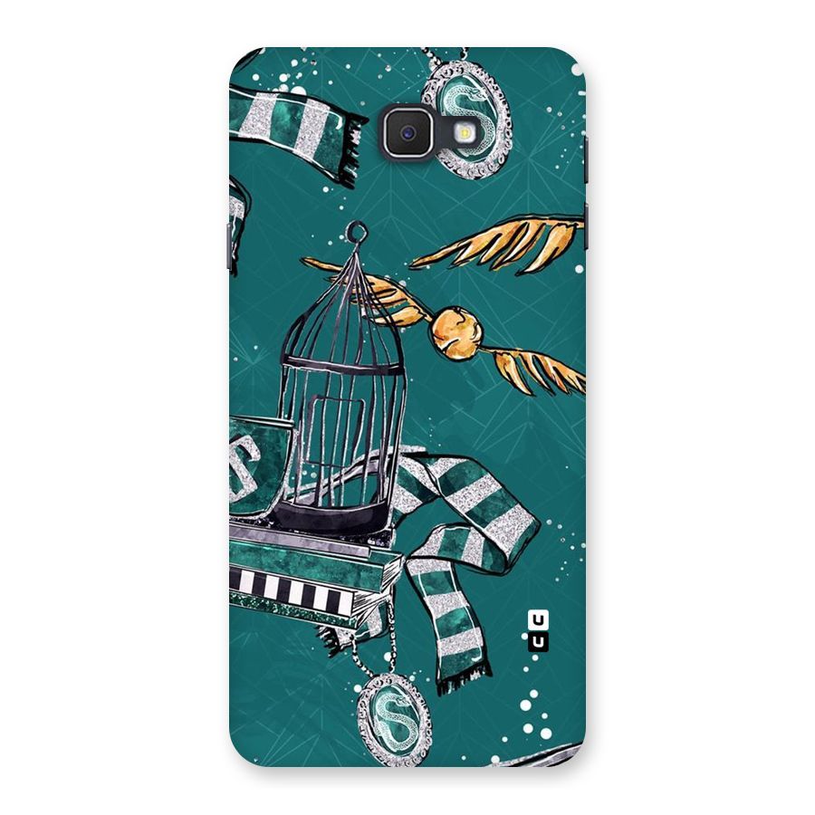 Green Scarf Back Case for Galaxy On7 2016