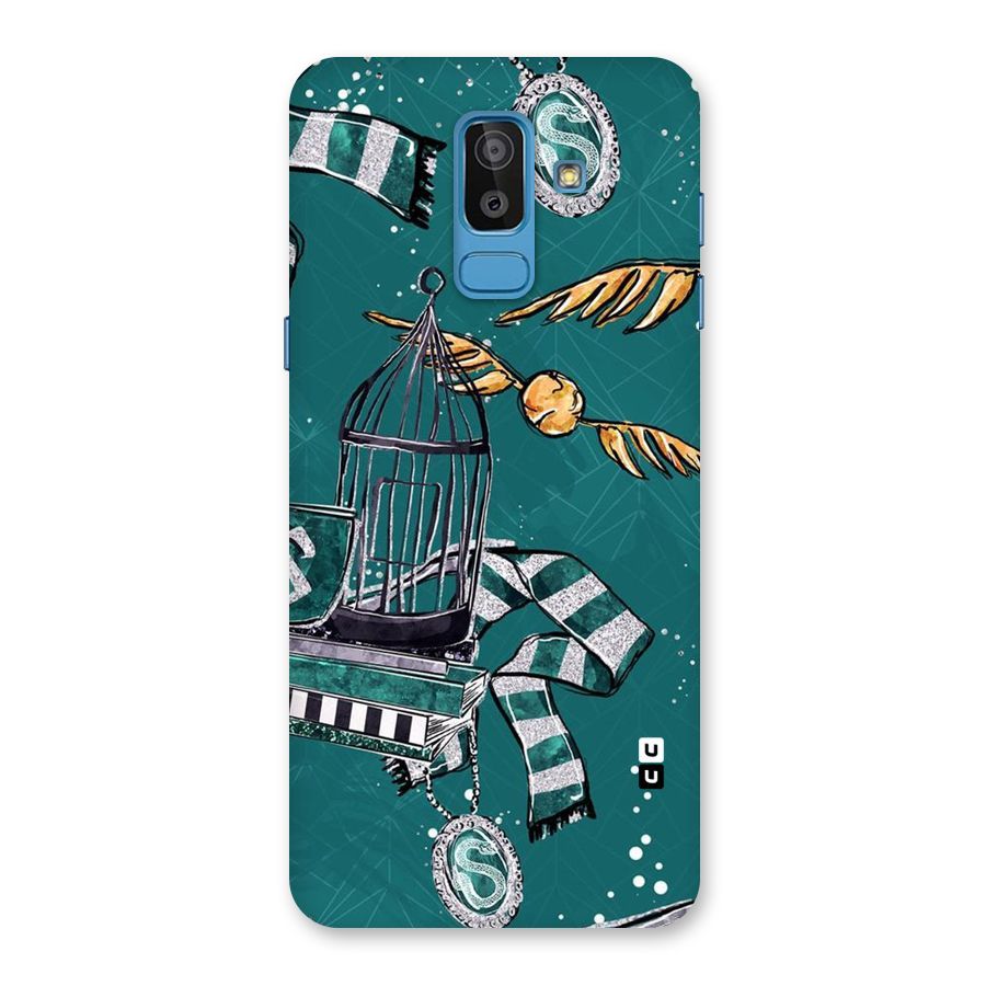 Green Scarf Back Case for Galaxy On8 (2018)