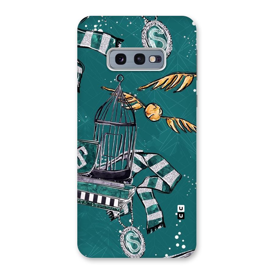 Green Scarf Back Case for Galaxy S10e