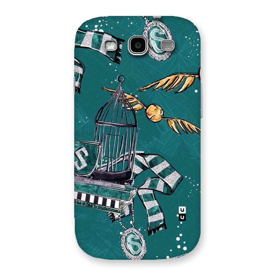Green Scarf Back Case for Galaxy S3