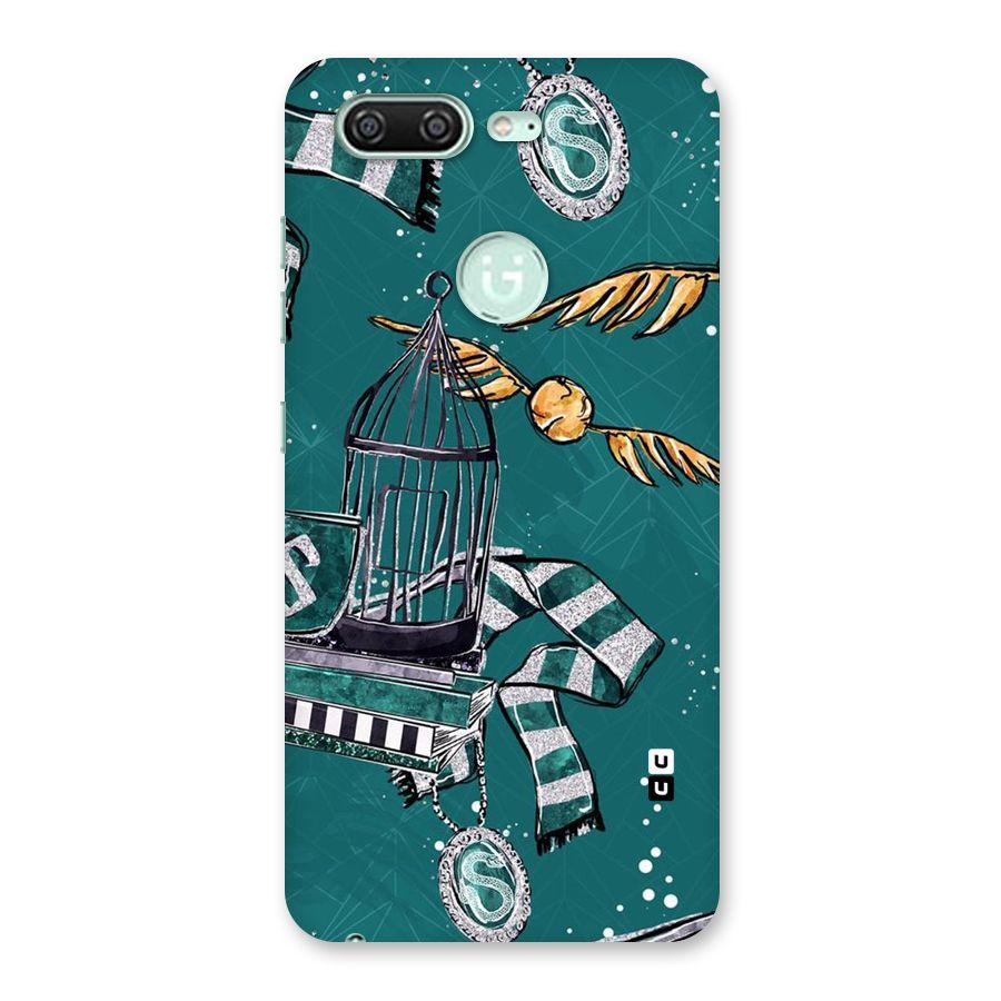 Green Scarf Back Case for Gionee S10