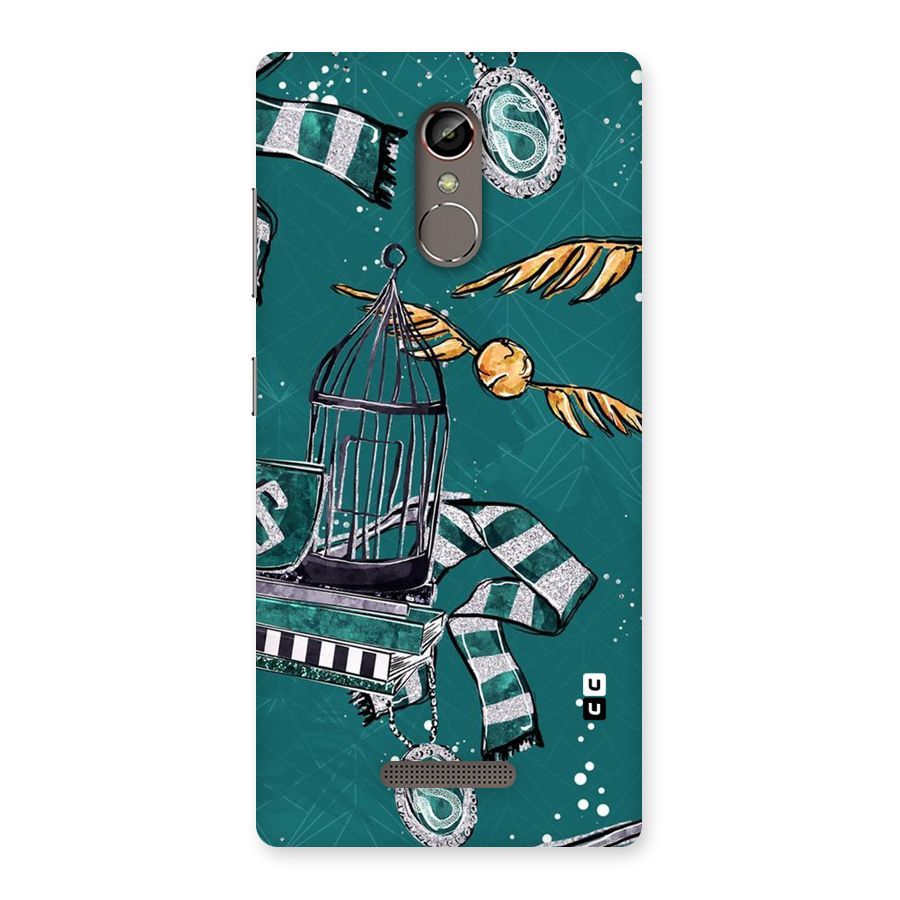 Green Scarf Back Case for Gionee S6s