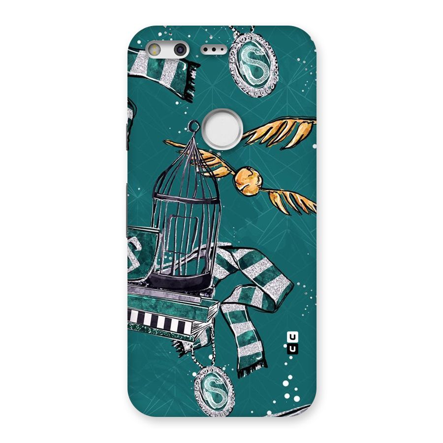 Green Scarf Back Case for Google Pixel