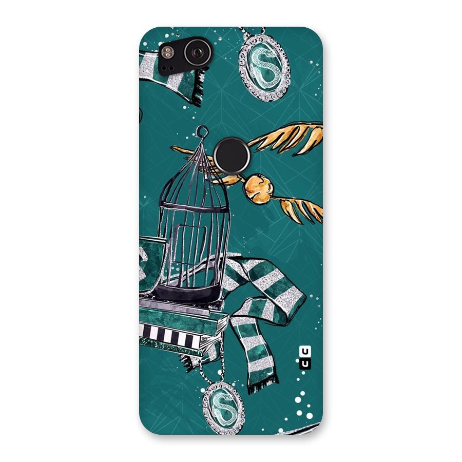 Green Scarf Back Case for Google Pixel 2