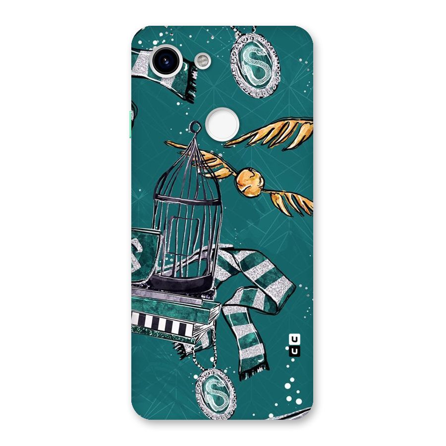 Green Scarf Back Case for Google Pixel 3
