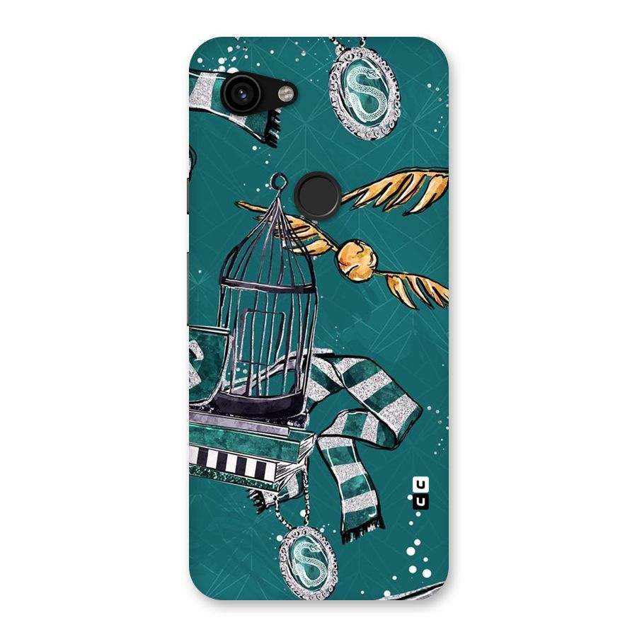 Green Scarf Back Case for Google Pixel 3a