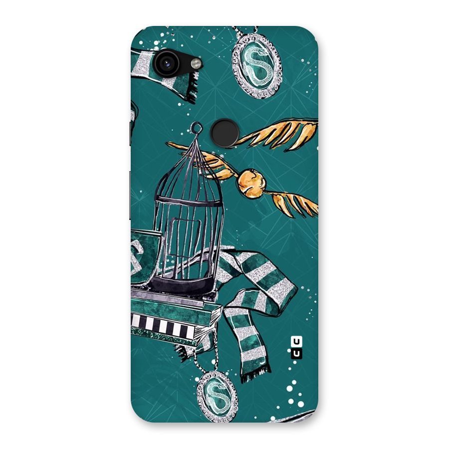 Green Scarf Back Case for Google Pixel 3a XL